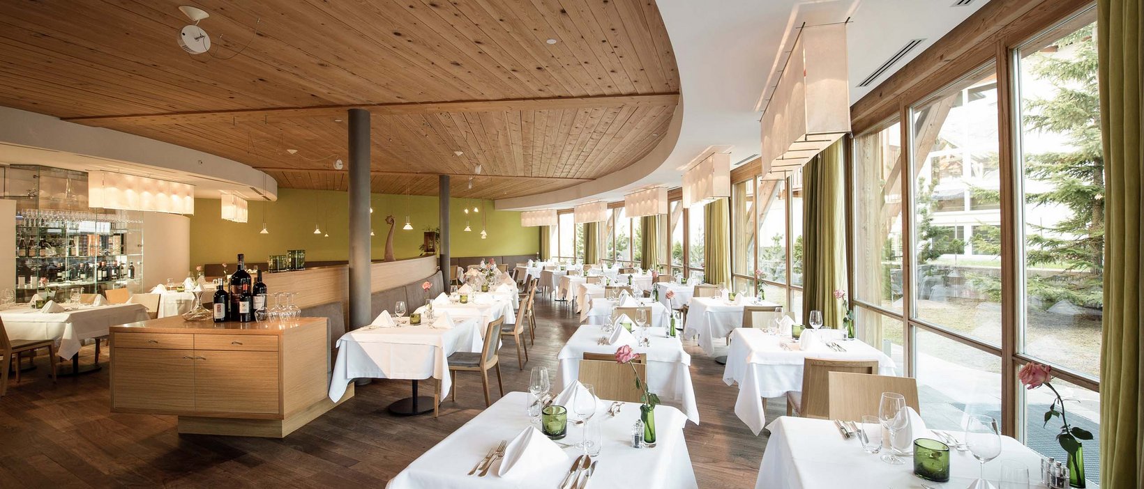 Die Restaurants unseres Hotels auf der Seiser Alm Die Restaurants unseres Hotels auf der Seiser Alm